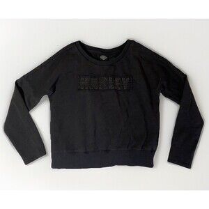 Harley Davidson Women’s Black Crew Neck Pullover Size L